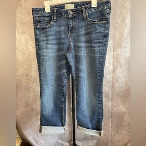41 Hawthorn Dark Blue Cropped Denim Jeans with Cuff Stitch Fix